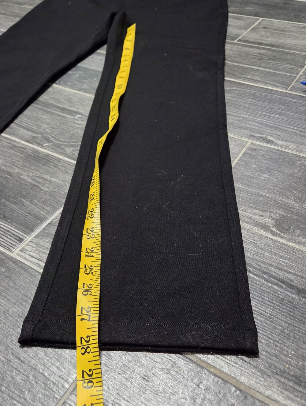 Stelle Black Straight-Leg Pants Large - Picture 6 of 9